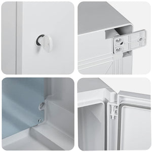 Armadietto di Controllo Grigio 25 x 15 x 35 cm Plastica 4106495