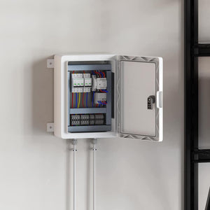 Armadietto di Controllo Grigio 25 x 15 x 35 cm Plastica 4106495