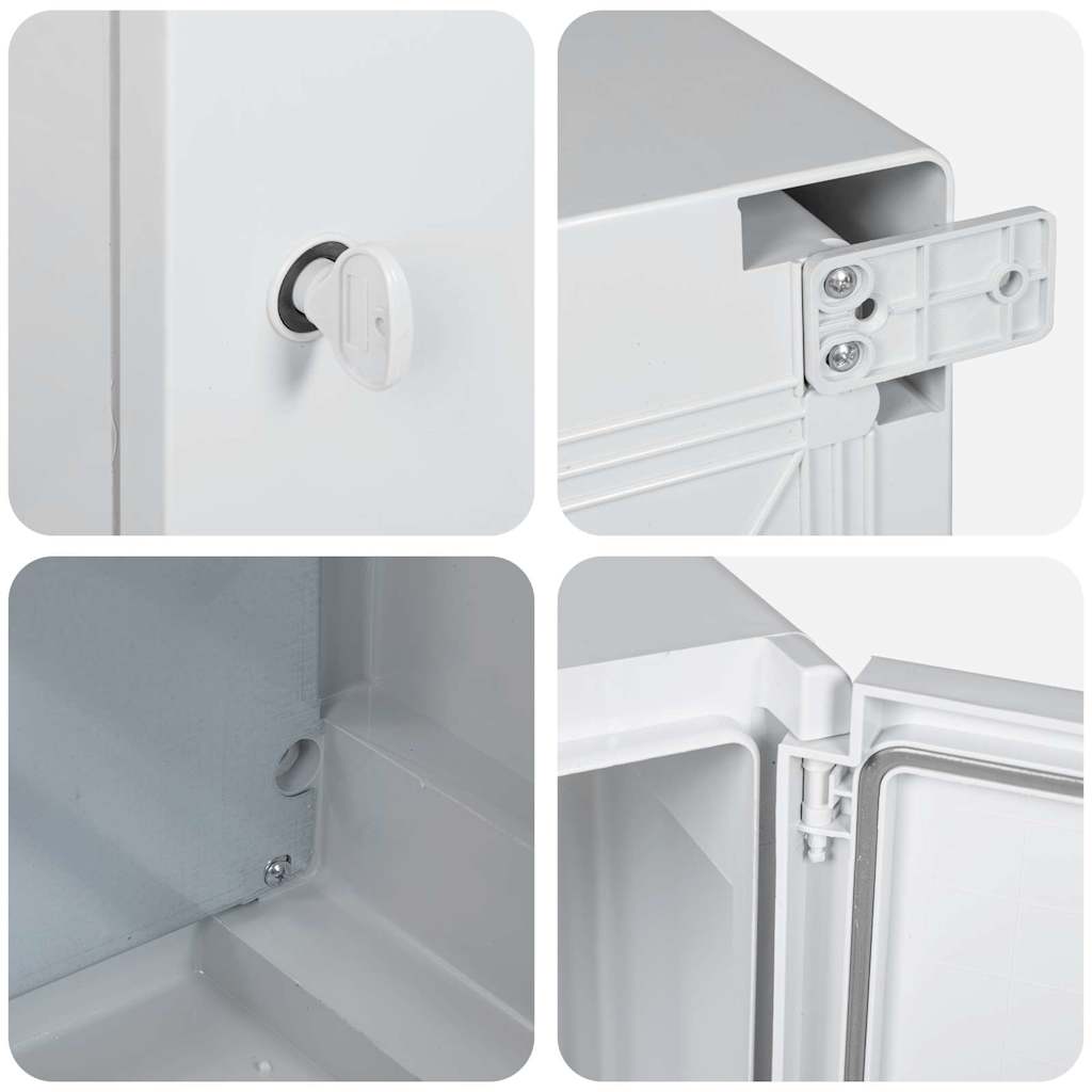 Armadietto di Controllo Grigio 30 x 16.5 x 35 cm Plastica 4106496