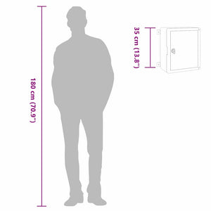 Armadietto di Controllo Grigio 30 x 16.5 x 35 cm Plastica 4106496