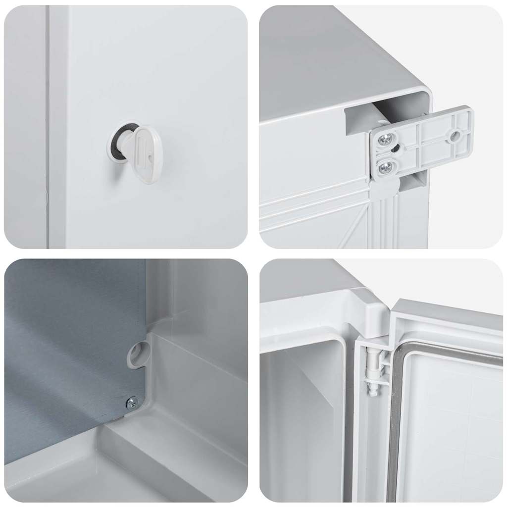 Armadietto di Controllo Grigio 30 x 16.5 x 40 cm Plastica 4106497