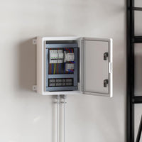 Armadietto di Controllo Grigio 30 x 16.5 x 40 cm Plastica 4106497