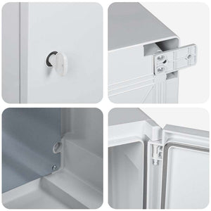 Armadio di Controllo IP65 Impermeabile Grigio 40x17,5x50 cm Plastica ABS 4106500