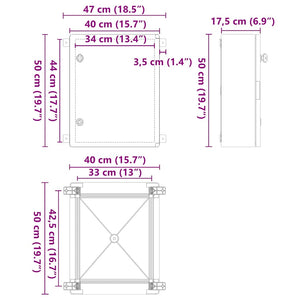Armadio di Controllo IP65 Impermeabile Grigio 40x17,5x50 cm Plastica ABS 4106500