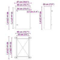 Armadietto di Controllo Grigio 40 x 20 x 60 cm Plastica 4106502