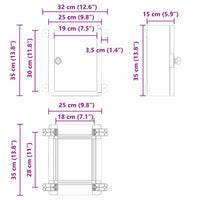Armadio di Controllo IP65 Impermeabile Grigio 25x15x35 cm Plastica ABS 4106509