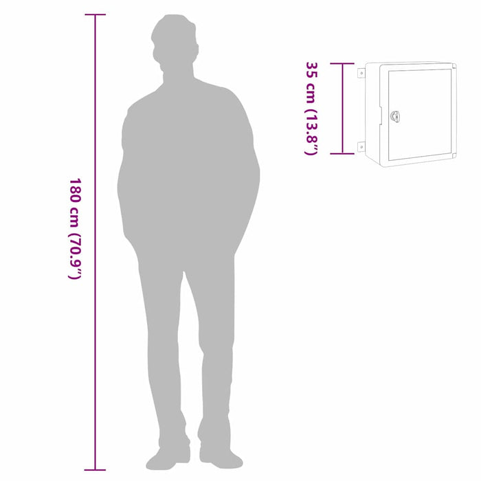 Armadio di controllo  IP65 Impermeabile Grigio 30x16,5x35 cm Plastica ABS 4106510