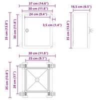 Armadio di controllo  IP65 Impermeabile Grigio 30x16,5x35 cm Plastica ABS 4106510