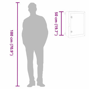 Armadio di Controllo  IP65 Impermeabile Grigio 40x17,5x50 cm Plastica ABS 4106514