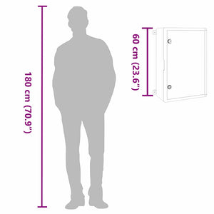 Armadio di Controllo IP65 Impermeabile Grigio 40x20x60 cm in Plastica ABS 4106516