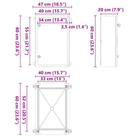 Armadio di Controllo IP65 Impermeabile Grigio 40x20x60 cm in Plastica ABS 4106516