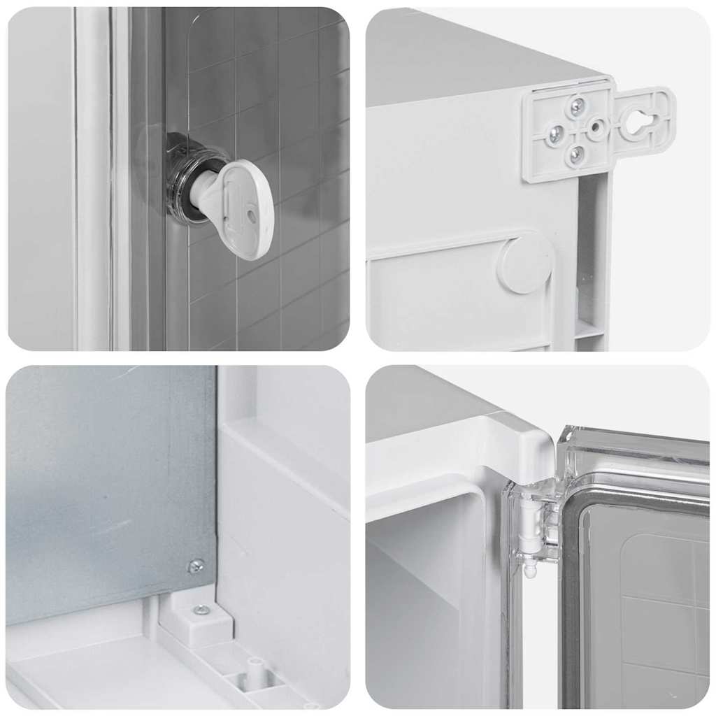 Cabinet di Controllo IP65 Impermeabile Grigio 50x22x60 cm Plastica ABS 4106517