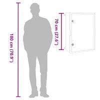 Armadio di Controllo IP65 Impermeabile Grigio 50x24,5x70 cm Plastica ABS 4106518