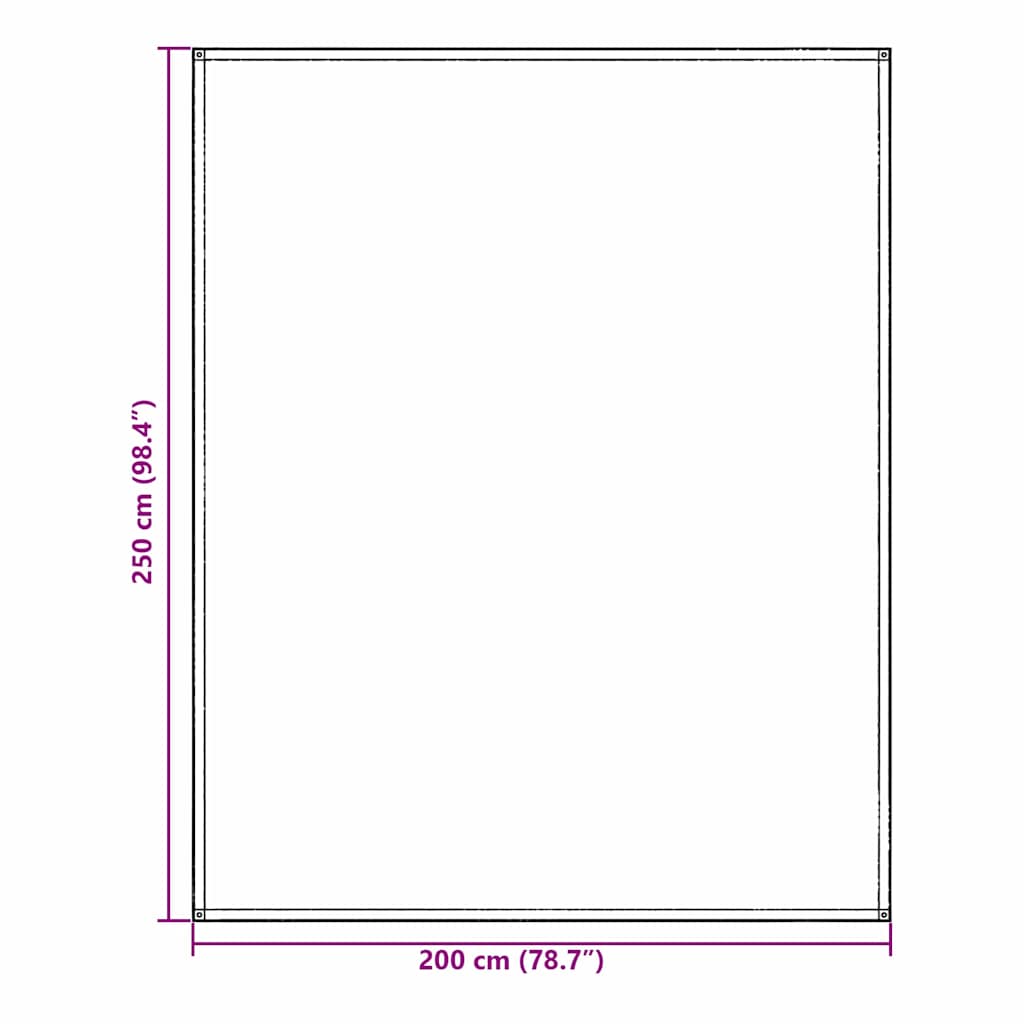 Tappeto da Tenda Grigio blu 250 x 200 cm Polietilene 42000168