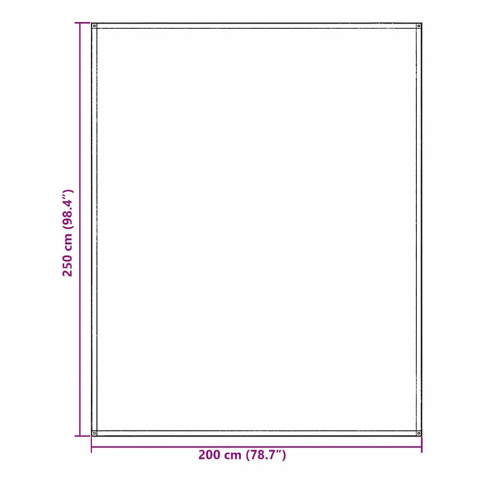 Tappeto da Tenda Grigio blu 250 x 200 cm Polietilene 42000168