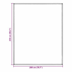 Tappeto da Tenda Grigio chiaro 250 x 200 cm Polietilene 42000188