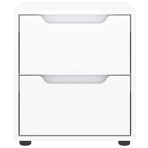 Comodino VISNES Bianco 45x40x50 cm in Legno Multistrato