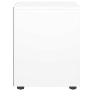 Comodino-Tavolino da notte VISNES Bianco 45x40x50 cm in Legno Multistrato