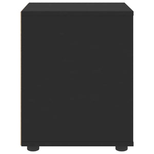 Comodino-Tavolino da notte VISNES Nero 45x40x50 cm in Legno Multistrato