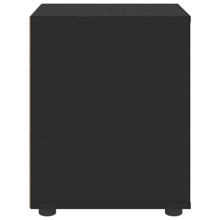 Comodino-Tavolino da notte VISNES Nero 45x40x50 cm in Legno Multistrato