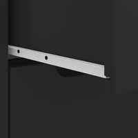 Comodino-Tavolino da notte VISNES Nero 45x40x50 cm in Legno Multistrato