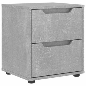Comodino VISNES Grigio Cemento 45x40x50 cm in Legno Multistrato 4108282