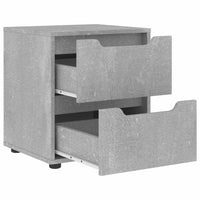 Comodino VISNES Grigio Cemento 45x40x50 cm in Legno Multistrato 4108282