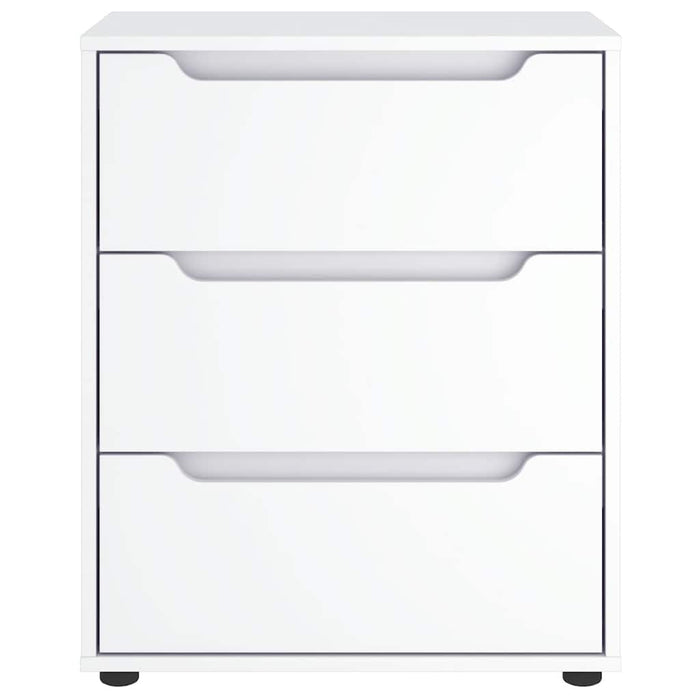 Credenza-Buffet-Armadio da cucina VISNES Bianca 60x40x73 cm in Legno Multistrato