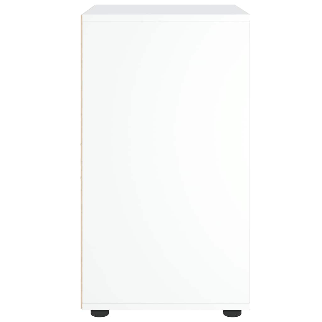 Credenza-Buffet-Armadio da cucina VISNES Bianca 60x40x73 cm in Legno Multistrato