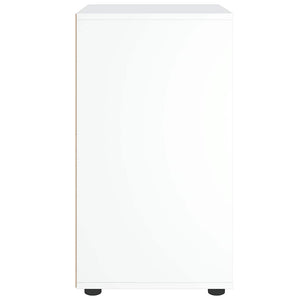 Credenza-Buffet-Armadio da cucina VISNES Bianca 60x40x73 cm in Legno Multistrato