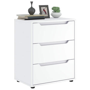 Credenza-Buffet-Armadio da cucina VISNES Bianca 60x40x73 cm in Legno Multistrato