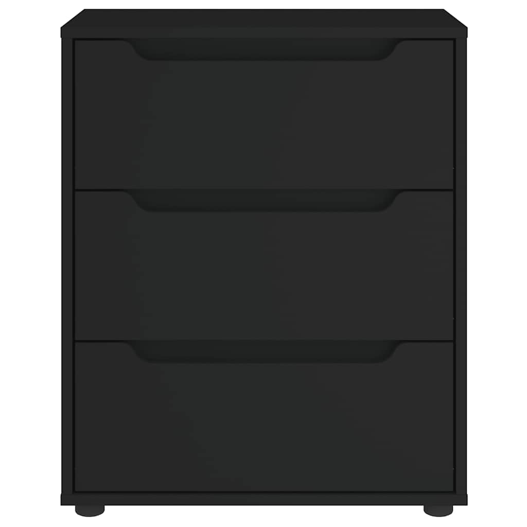 vidaXL Credenza VISNES Nera 60x40x73 cm in Legno Multistrato