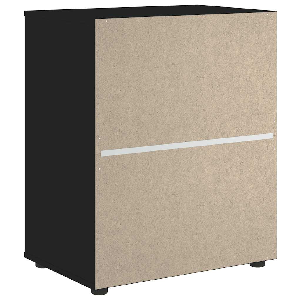 vidaXL Credenza VISNES Nera 60x40x73 cm in Legno Multistrato