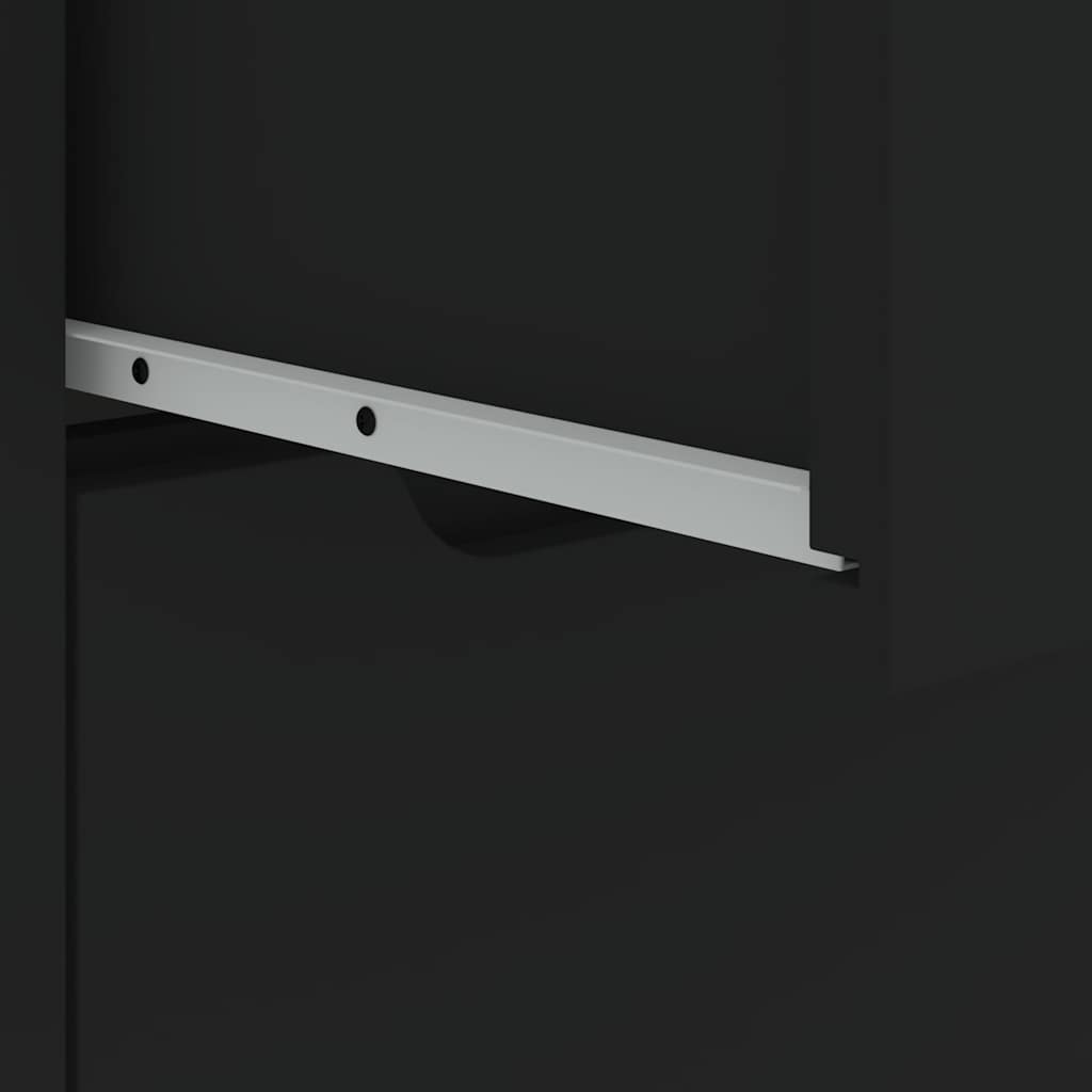 vidaXL Credenza VISNES Nera 60x40x73 cm in Legno Multistrato