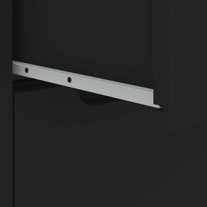 vidaXL Credenza VISNES Nera 60x40x73 cm in Legno Multistrato