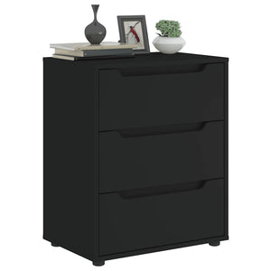 vidaXL Credenza VISNES Nera 60x40x73 cm in Legno Multistrato