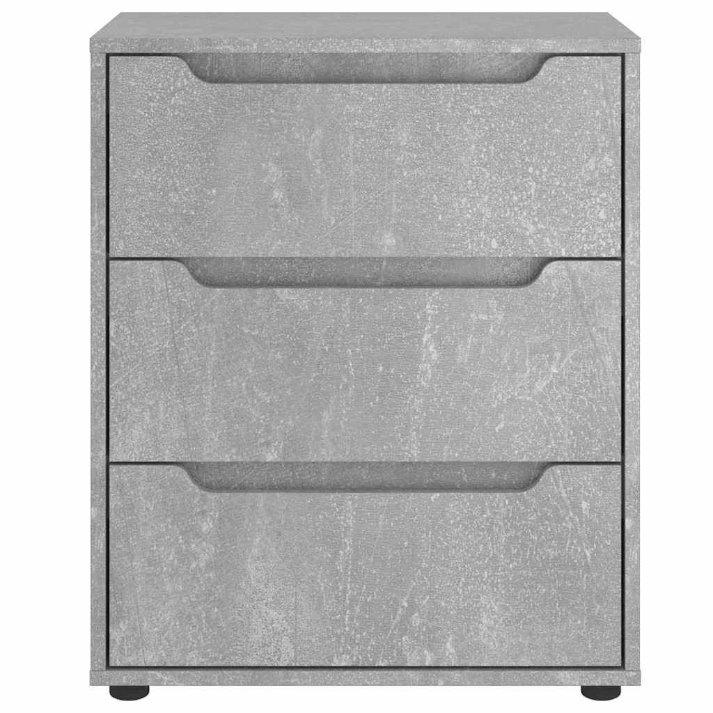 vidaXL Credenza VISNES Grigio Cemento 60x40x73 cm in Legno Multistrato