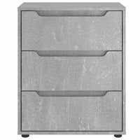 vidaXL Credenza VISNES Grigio Cemento 60x40x73 cm in Legno Multistrato