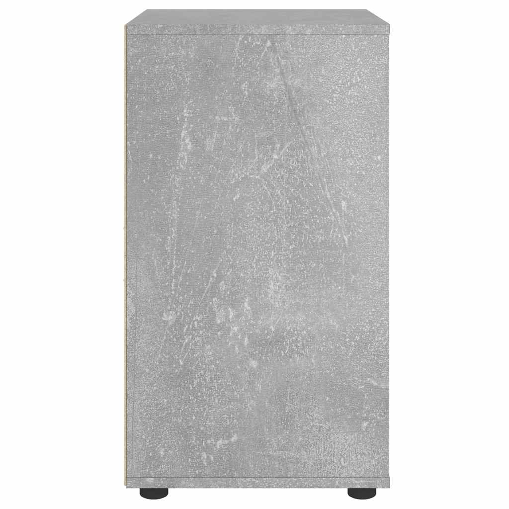 vidaXL Credenza VISNES Grigio Cemento 60x40x73 cm in Legno Multistrato