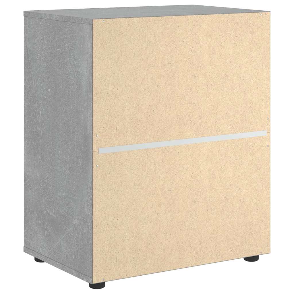 vidaXL Credenza VISNES Grigio Cemento 60x40x73 cm in Legno Multistrato