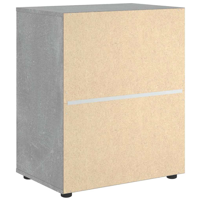 vidaXL Credenza VISNES Grigio Cemento 60x40x73 cm in Legno Multistrato