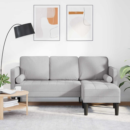 Set di divani Grigio nuvola 173 x 131 x 67 cm Tessuto 42001922