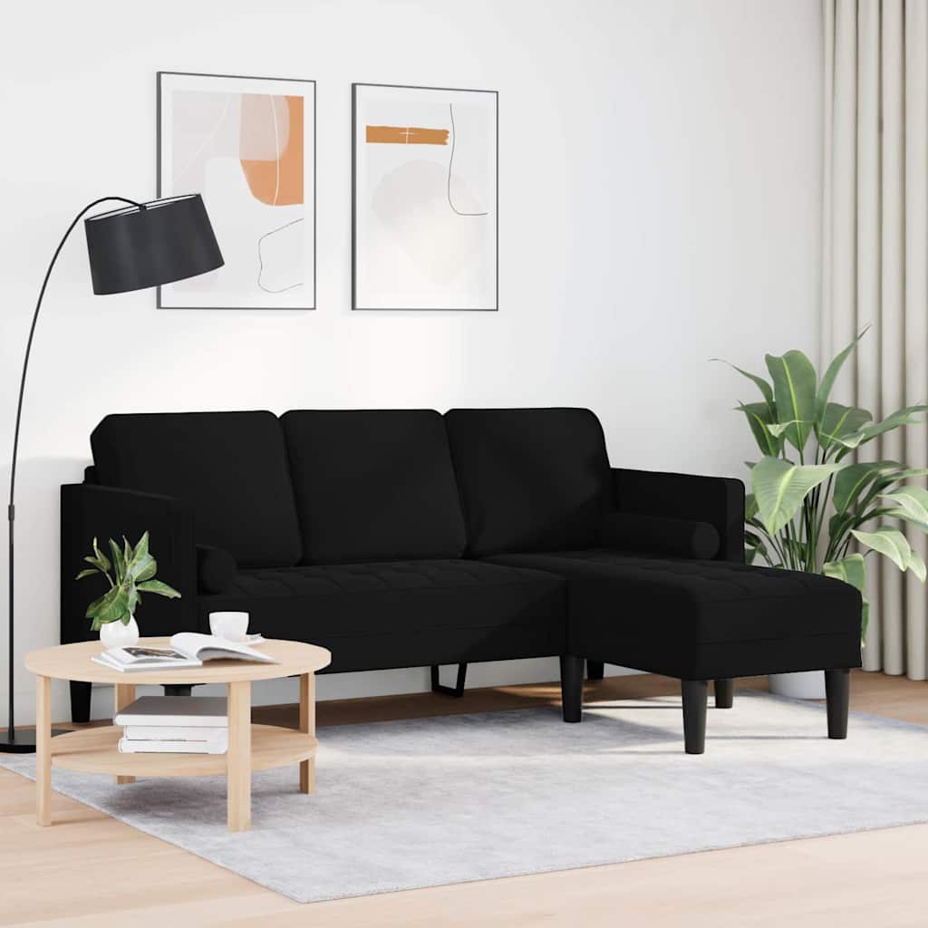 Set di divani Nero 173 x 131 x 67 cm Velluto 42001931