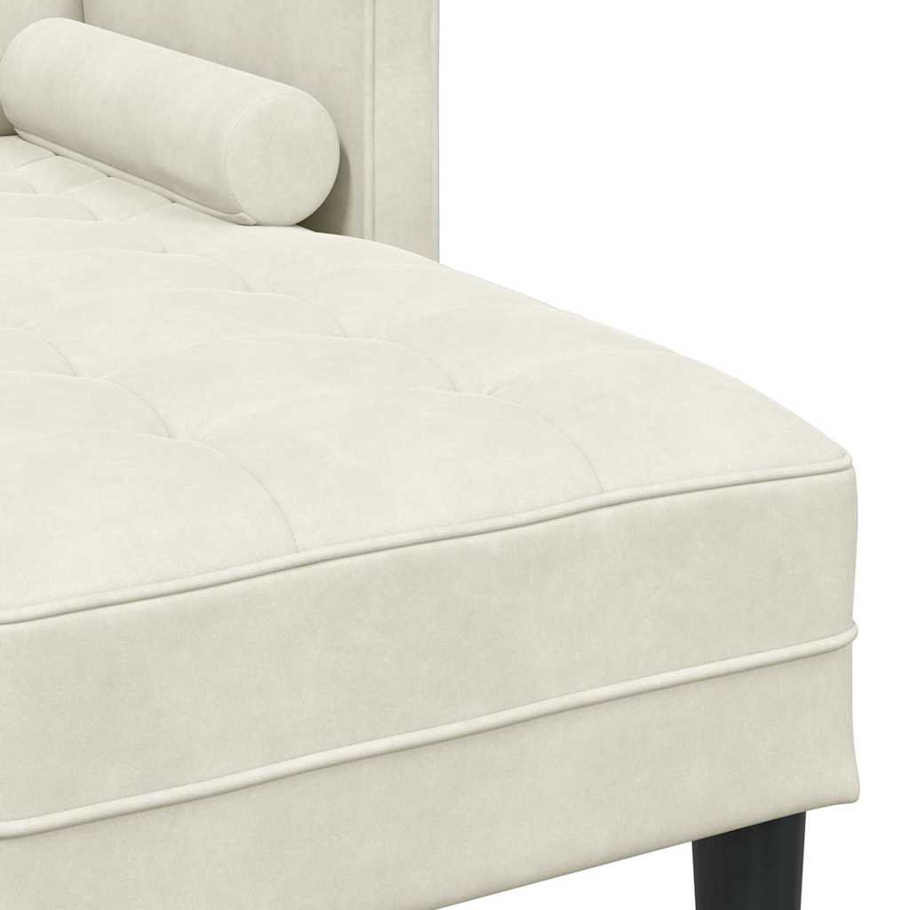 Set di divani Crema 173 x 131 x 67 cm Velluto 42001933