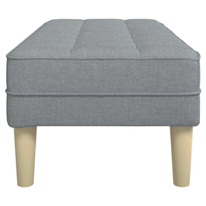 panchina Grigio chiaro 113 x 57 x 39 cm Tessuto 42001935