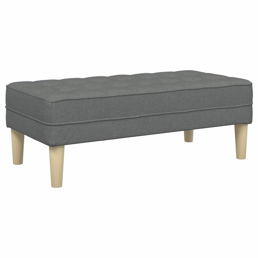 panchina Grigio scuro 113 x 57 x 39 cm Tessuto 42001936
