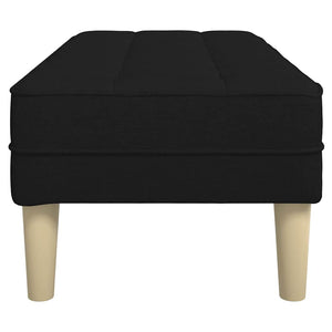 panchina Nero 113 x 57 x 39 cm Tessuto 42001937