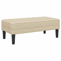 panchina Crema 113 x 57 x 39 cm Tessuto 42001941
