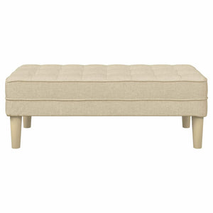 panchina Crema 113 x 57 x 39 cm Tessuto 42001941