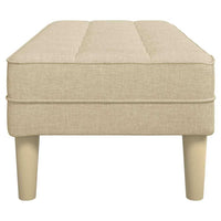 panchina Crema 113 x 57 x 39 cm Tessuto 42001941